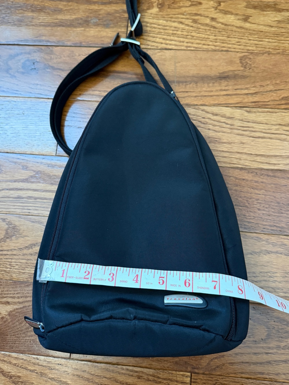 Travelon Black Anti-Theft Compact Backpack Sling - Picture 6 of 9